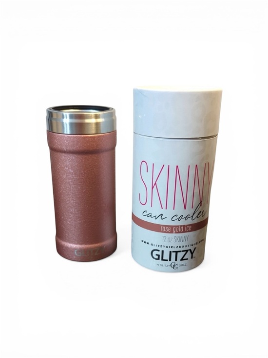 Glitz Other - Glitz Rose Gold Metallic Skinny Can Cooler